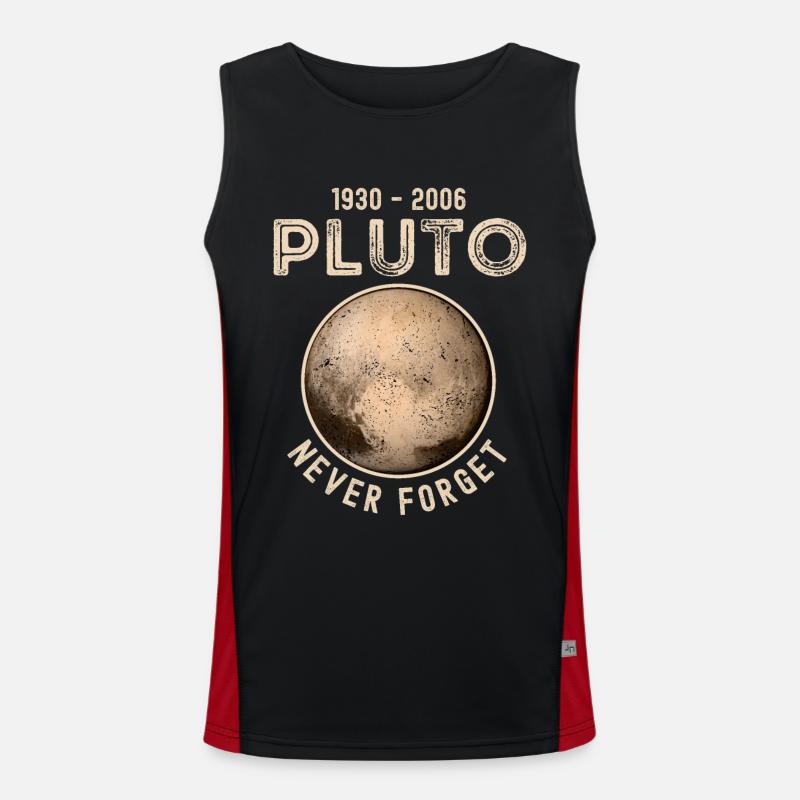 Pluto 1930-2006 never forget Men's Functional Contrast Tank Top 