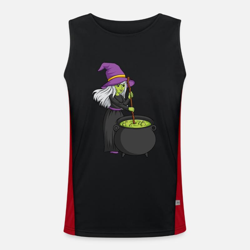 Witch Magic Potion Magic Gift Gift Idea Men's Functional Contrast Tank Top 