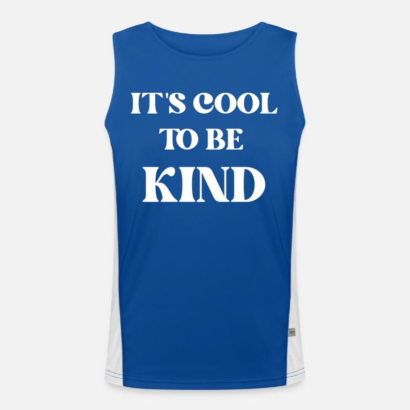 It's cool to be kind Men's Functional Contrast Tank Top 