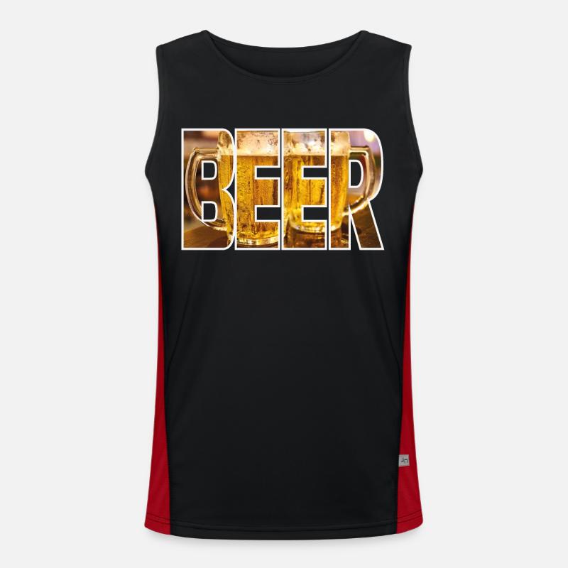 Bier à bière Débardeur respirant contrasté Homme 