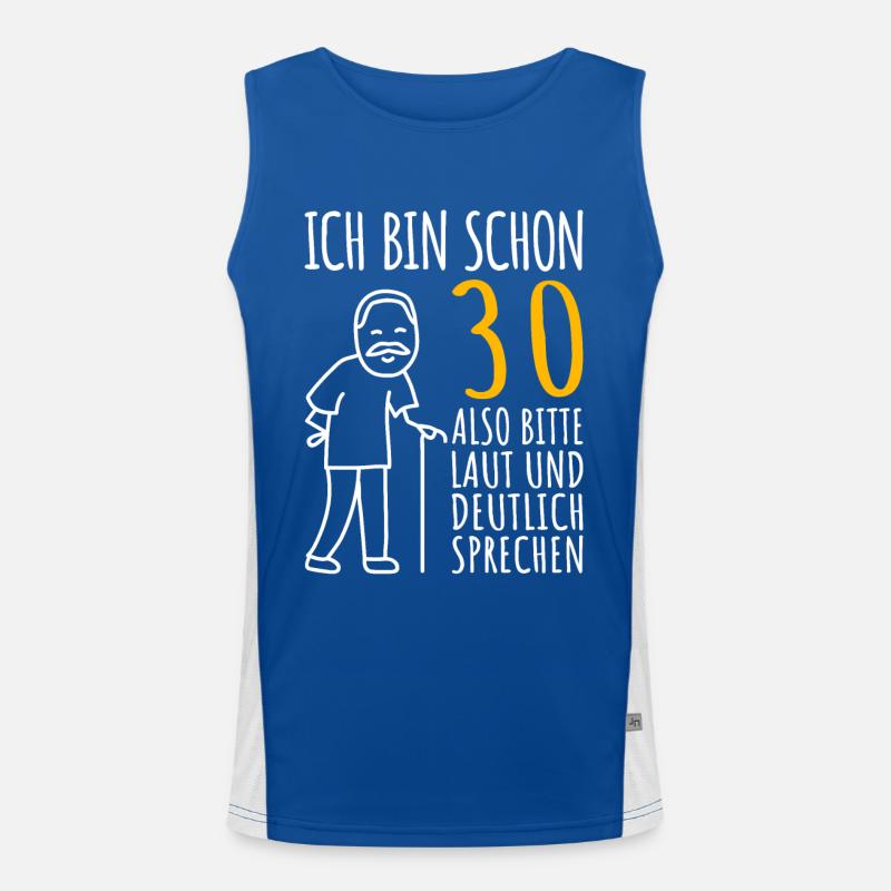 30. Geburtstag Mann 30er Ich bin schon 30 Jahre Funktionelles Kontrast-Tank Top für Männer 