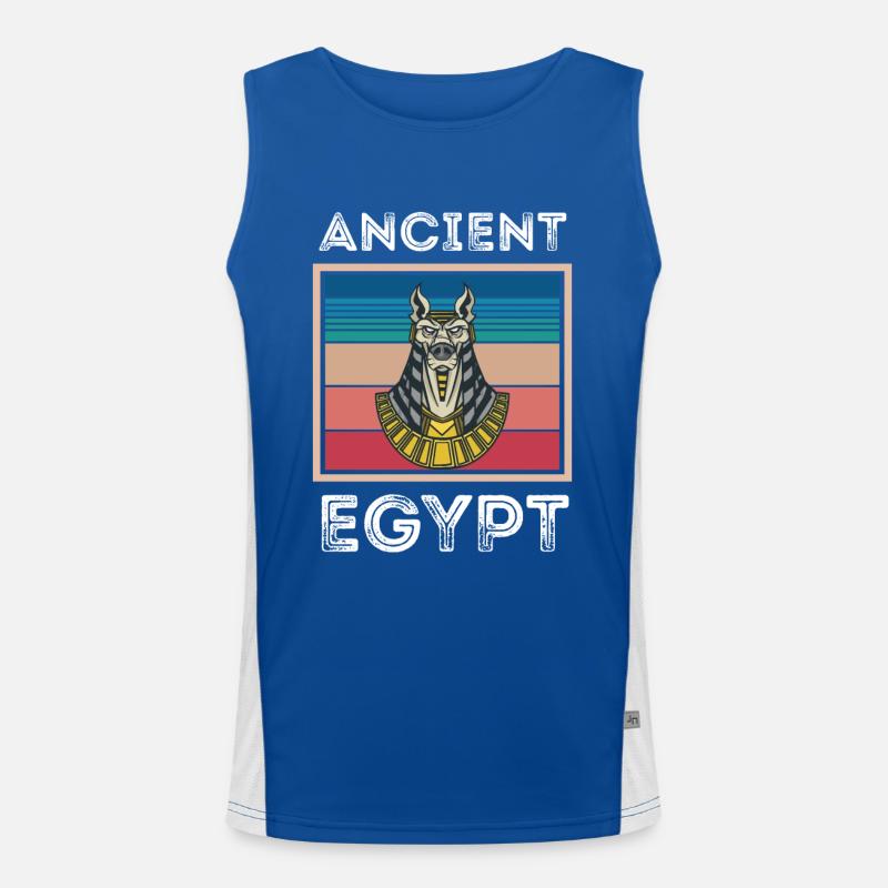 Egypte ancienne Anubis Dieu du pharaon mort Egypto Débardeur respirant contrasté Homme 