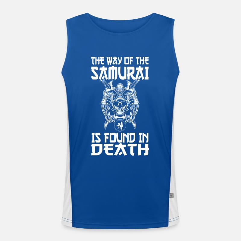 Samurai Lifestyle Japanese Warrior Ninja Heavy Men's Functional Contrast Tank Top 