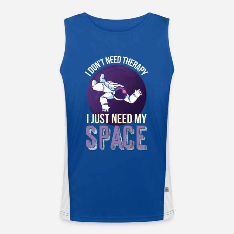 Need Space Astronaut Planet Solar System Men's Functional Contrast Tank Top 