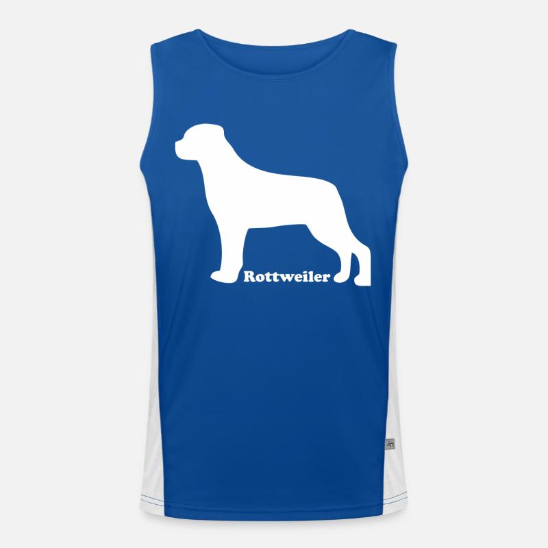 Rottweiler Funktionelles Kontrast-Tank Top für Männer 