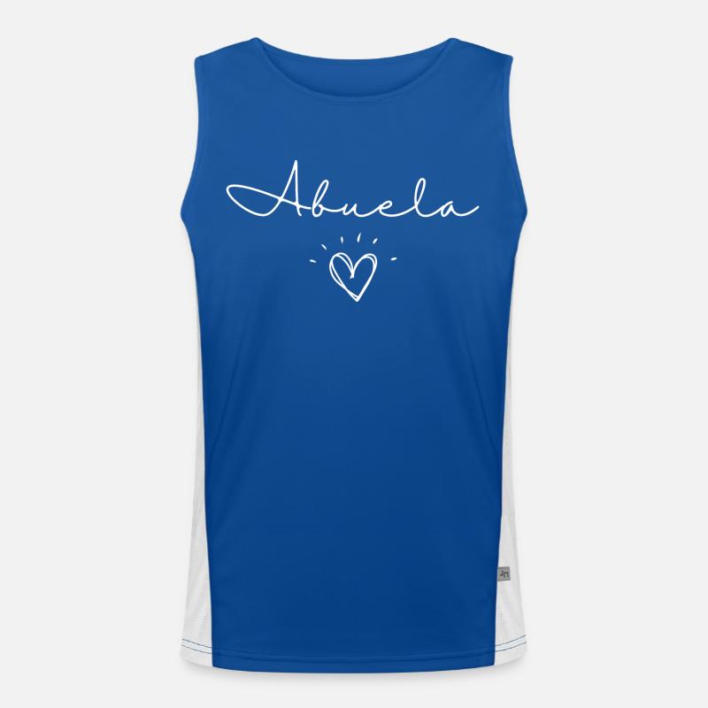 Abuela. Abuela Geschenk Funktionelles Kontrast-Tank Top für Männer 