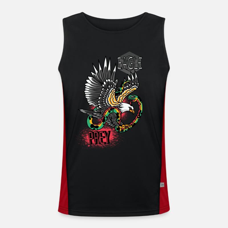 Falcon Sharp objects Falconry Eagle Goshawk Falk Men's Functional Contrast Tank Top 