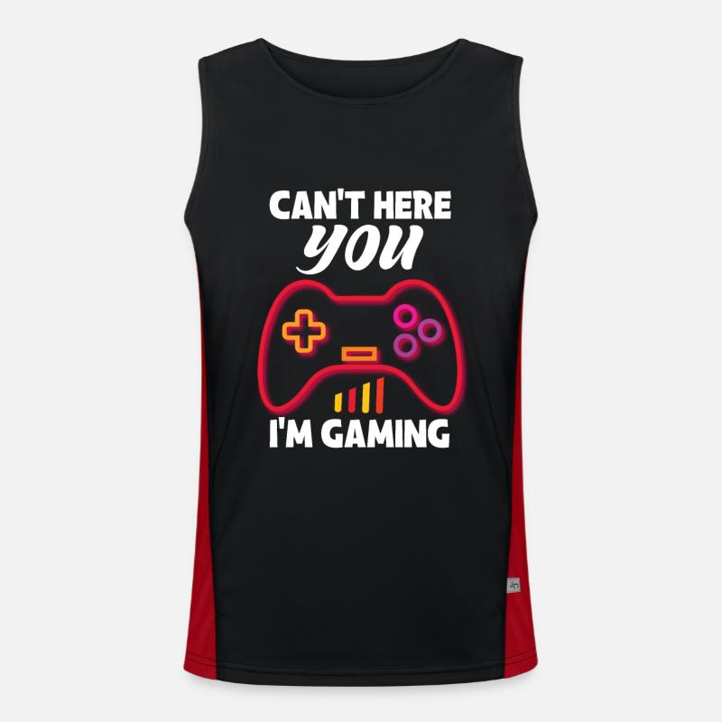 video gamer funny gift Funktionelles Kontrast-Tank Top für Männer 
