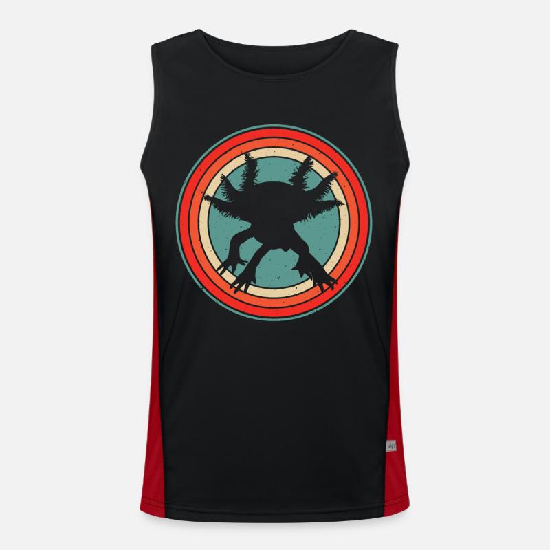 axolotls cute Funktionelles Kontrast-Tank Top für Männer 