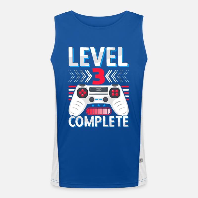 3. Hochzeitstag Geschenk Mann Frau Ehemann Ehefrau Funktionelles Kontrast-Tank Top für Männer 