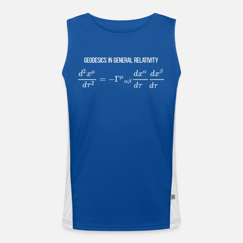 Geodesics Equation General Relativity Differential Men's Functional Contrast Tank Top 