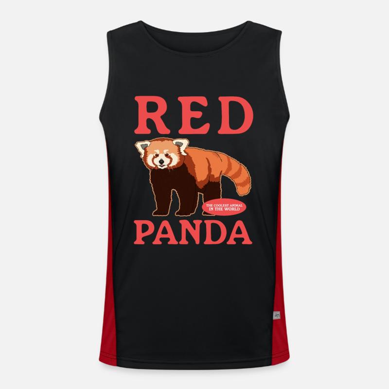 Red Panda Red Pandas Red Panda Gift Men's Functional Contrast Tank Top 