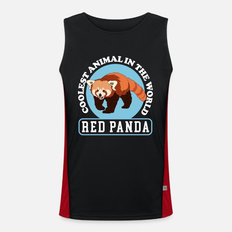 Red Panda Red Panda Red Pandas Gift Men's Functional Contrast Tank Top 