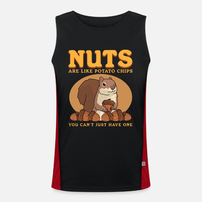 Süßes Eichhörnchen Grauhörnchen Hörnchen Geschenk Funktionelles Kontrast-Tank Top für Männer 