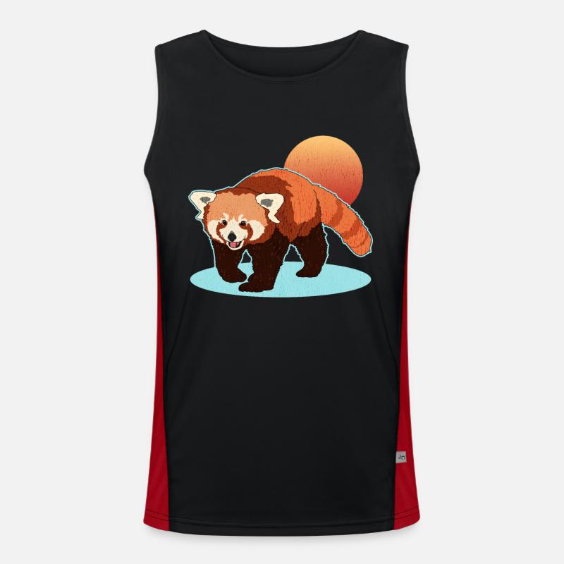 Red Panda Red Panda Red Pandas Gift Men's Functional Contrast Tank Top 