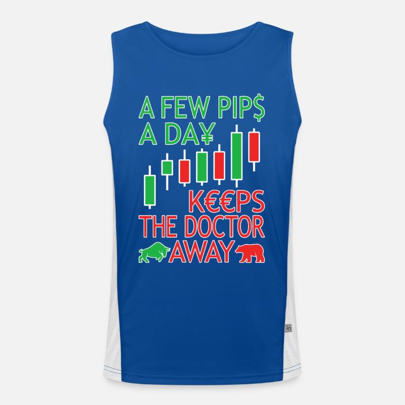 Forex Trader DayTrader Trading Devisen traden Funktionelles Kontrast-Tank Top für Männer 