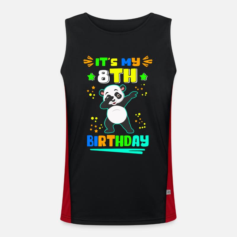8. Geburtstag 8 Jahre alt | Geschenkidee Geschenk Funktionelles Kontrast-Tank Top für Männer 