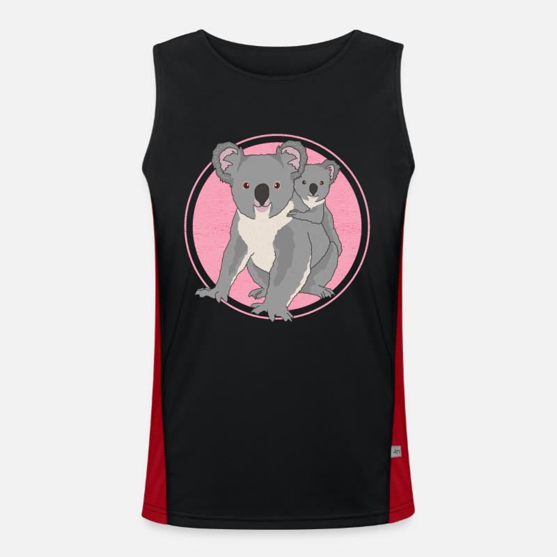 Koala Koala Koala Bear Koala Bear Cadeau Débardeur respirant contrasté Homme 