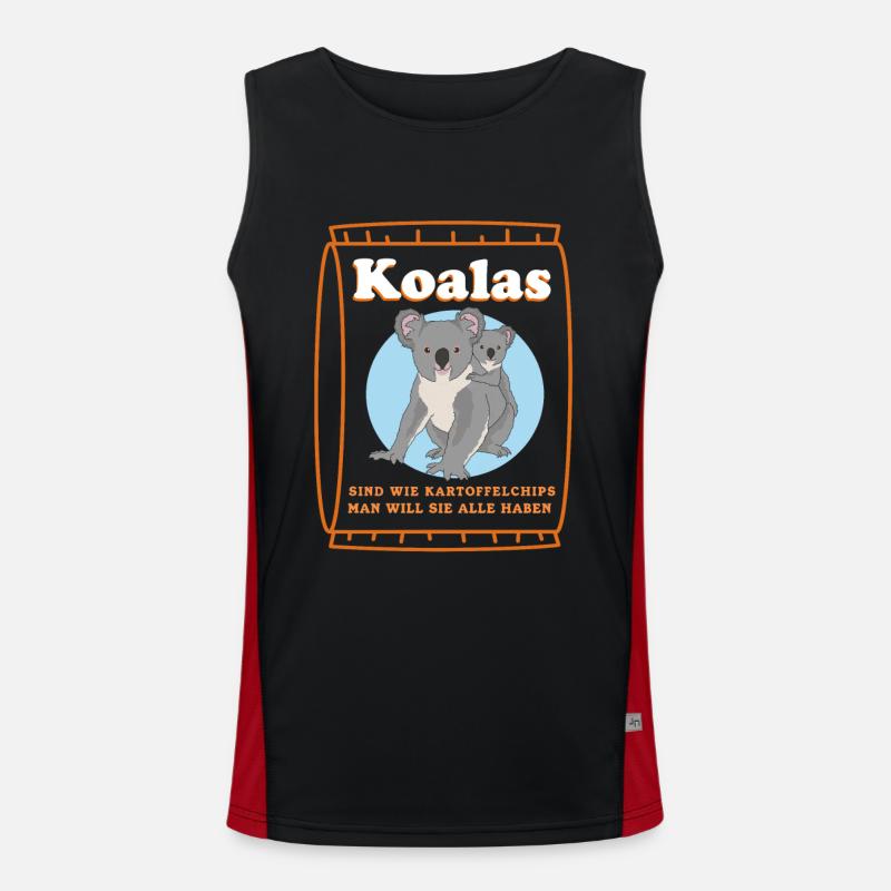 Koala Koalas | Koala Bear Koala Bear Gift Men's Functional Contrast Tank Top 