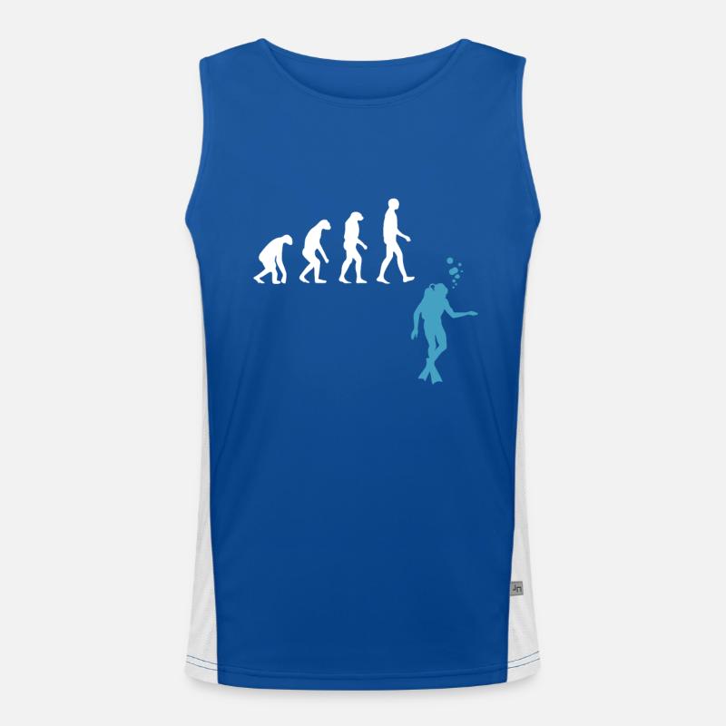 Scuba Diving Evolution Taucherflossen Funktionelles Kontrast-Tank Top für Männer 