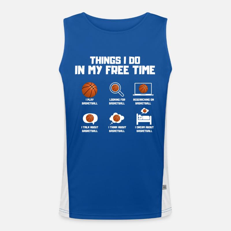 Basketball geek Men's Functional Contrast Tank Top 