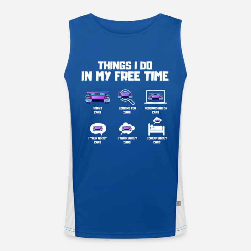 Geek de l’automobile Débardeur respirant contrasté Homme 