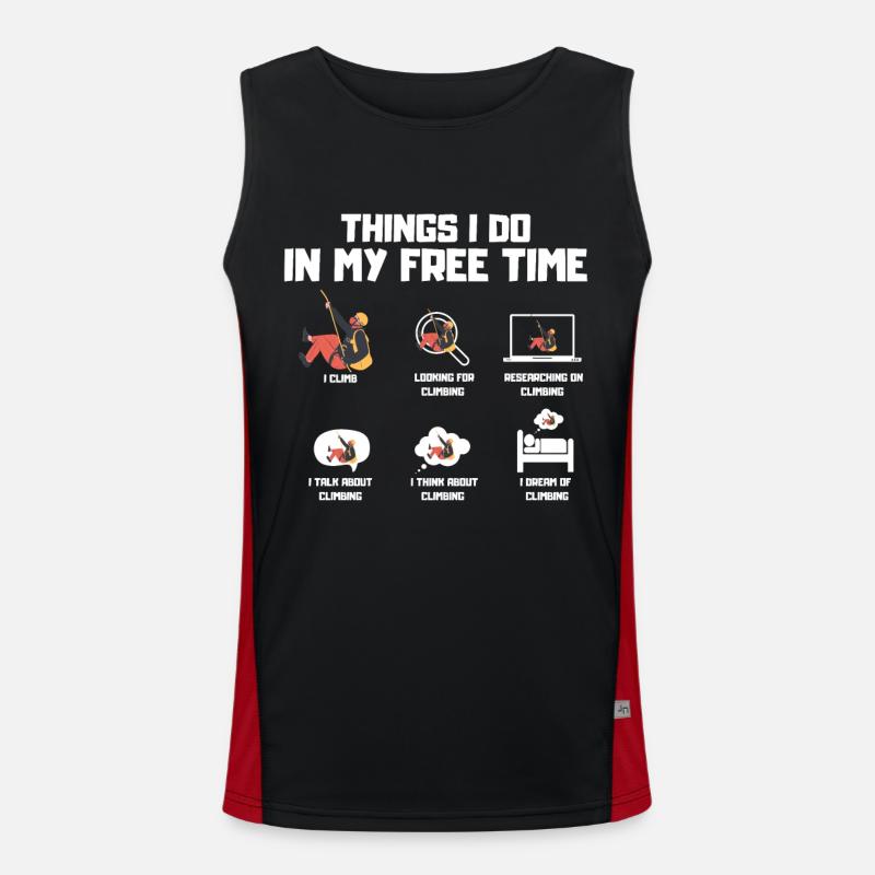 Climbing geek Men's Functional Contrast Tank Top 