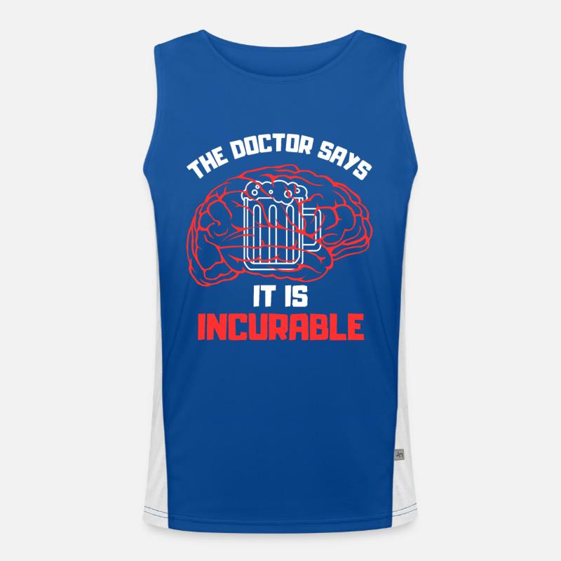 Bier Patient Funktionelles Kontrast-Tank Top für Männer 