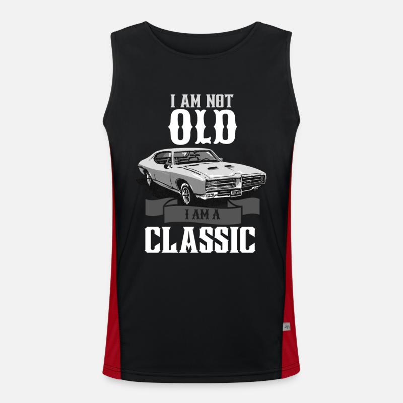 Ich bin nicht alt, ich bin ein Klassiker Funktionelles Kontrast-Tank Top für Männer 