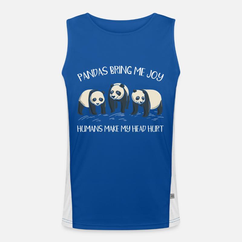 Zookeeper Wildlife Panda Whisperer Men's Functional Contrast Tank Top 