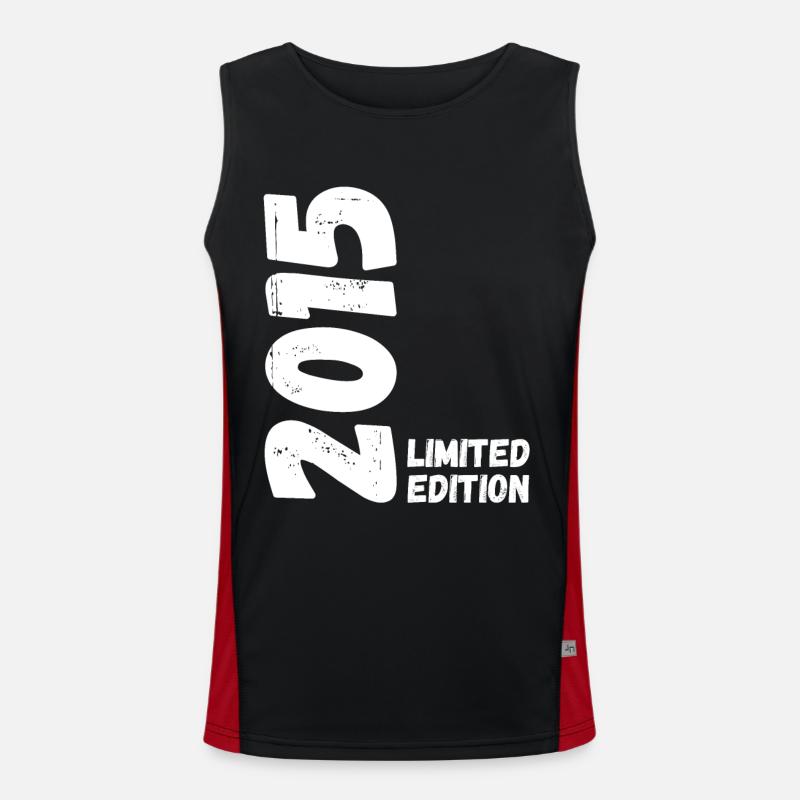 2015 Limited edition Geburtstag Funktionelles Kontrast-Tank Top für Männer 