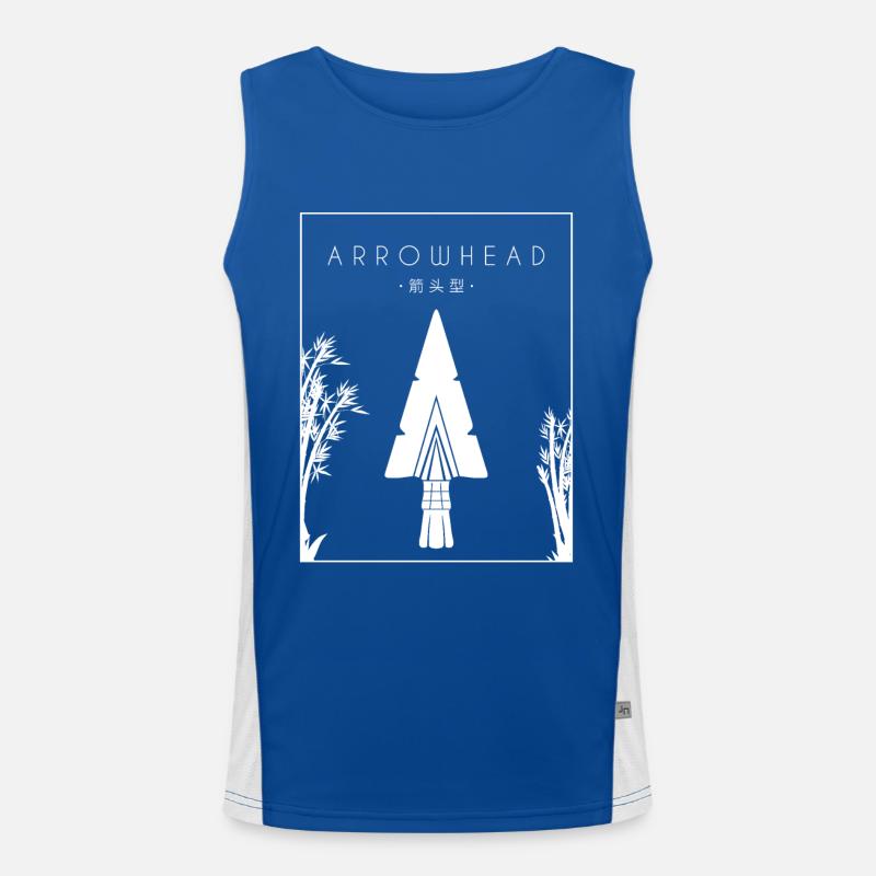 Arrowhead Chinese Hanzi Arrowhead Hunter Funktionelles Kontrast-Tank Top für Männer 