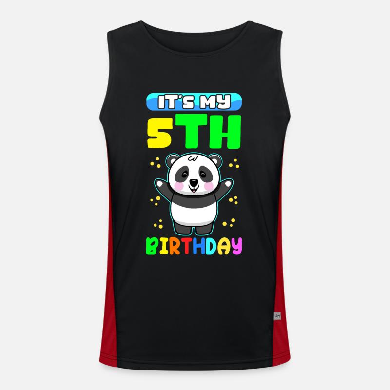 5. Geburtstag 5 Jahre alt Geschenkidee Geschenk Funktionelles Kontrast-Tank Top für Männer 