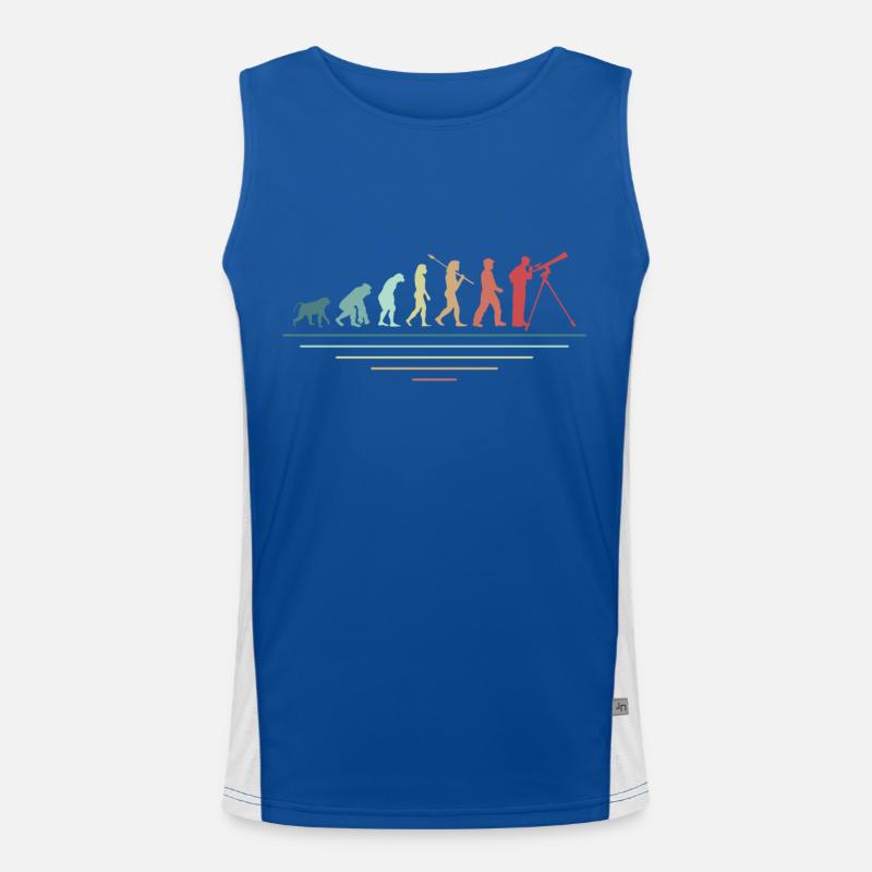 Astronomie Evolution Astronomen Funktionelles Kontrast-Tank Top für Männer 