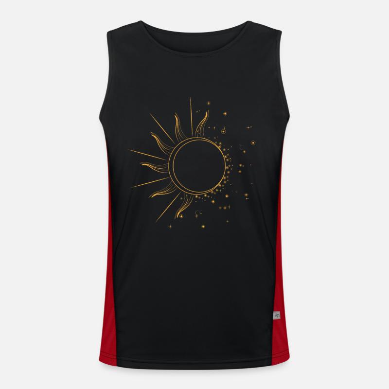 Astronomie Eclipse de Soleil Débardeur respirant contrasté Homme 