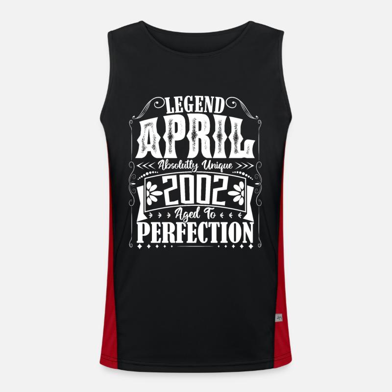 April 2002. Anniversary April 2002. Gift 2002. Men's Functional Contrast Tank Top 
