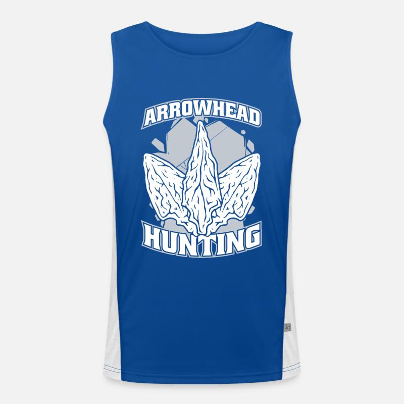 Conseils de chasse à la pointe de flèche Chasseur de pointes de flèches Débardeur respirant contrasté Homme 