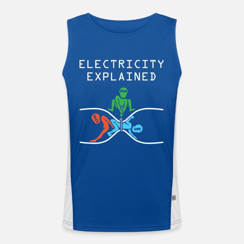 Electron physics Men's Functional Contrast Tank Top 