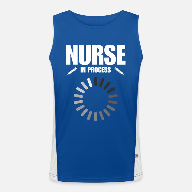 Nurse in process Men's Functional Contrast Tank Top 