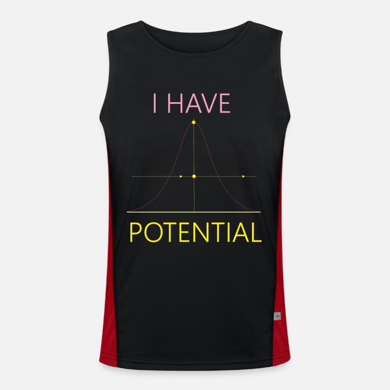 Zukünftiger Physiker Science Nerd I Funktionelles Kontrast-Tank Top für Männer 