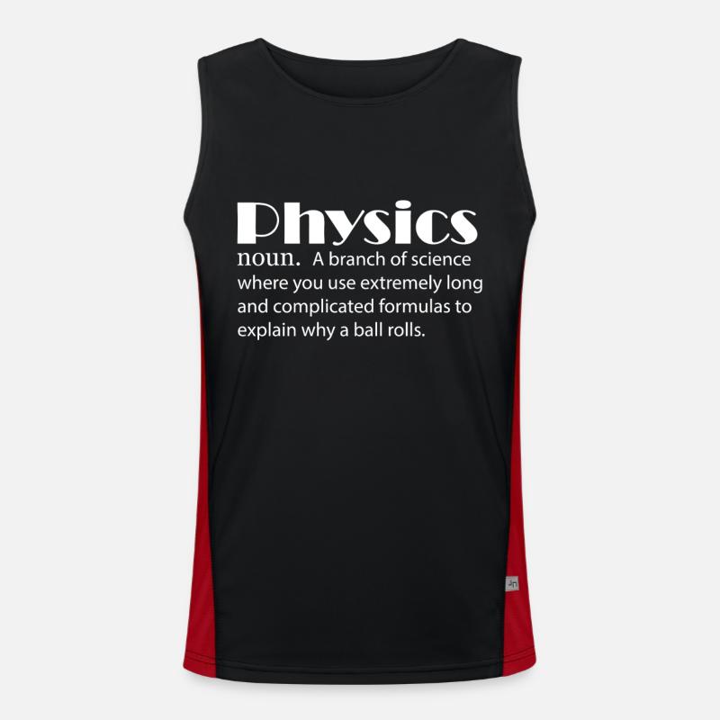 Physik Definition Physiker Funktionelles Kontrast-Tank Top für Männer 