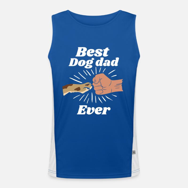 Die besten Hundeeltern Funktionelles Kontrast-Tank Top für Männer 