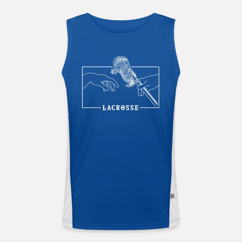 Michelangelo Création d’Adam Lacrosse Lax Débardeur respirant contrasté Homme 