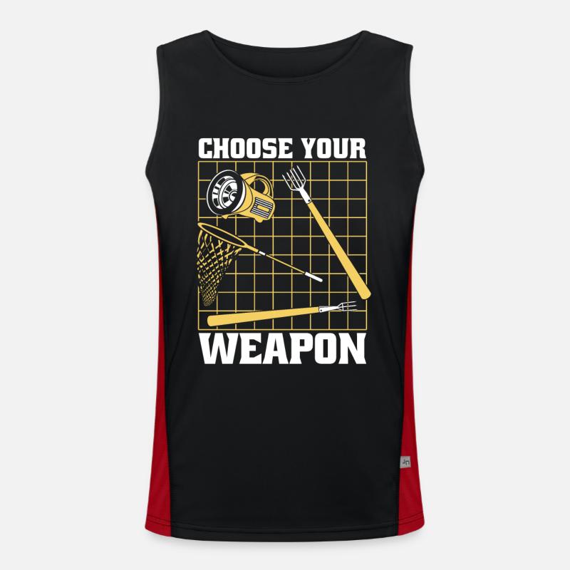 Choose Your Weapon Tadpole Tree Frog Toad Men's Functional Contrast Tank Top 