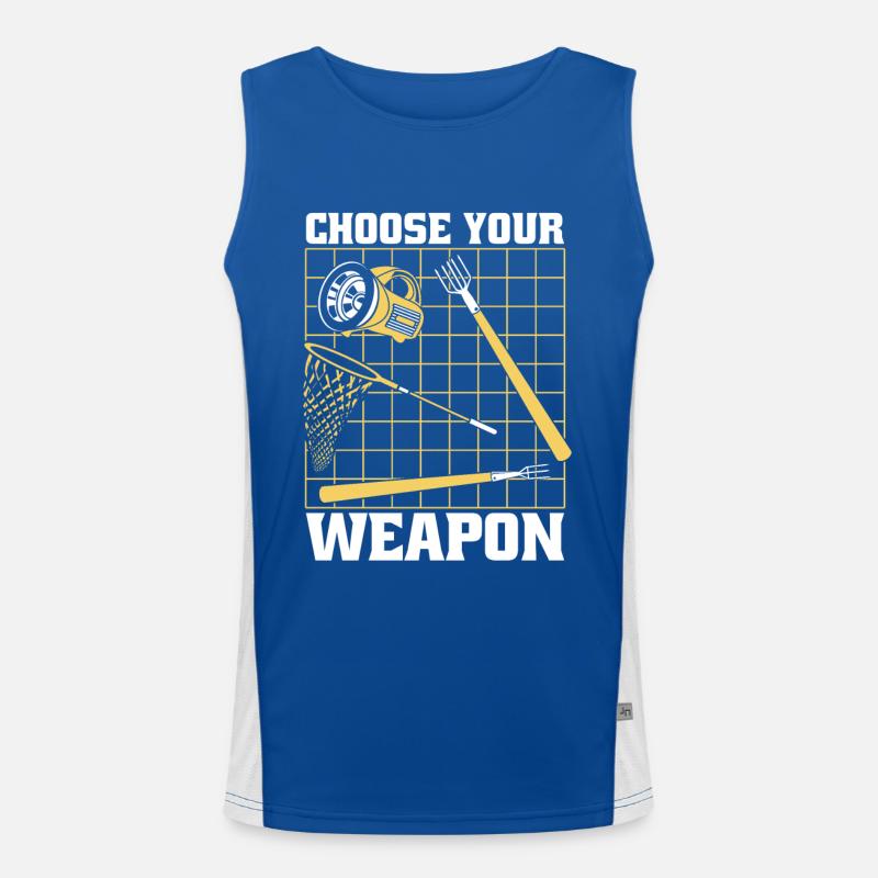 Choose Your Weapon Tadpole Tree Frog Toad Men's Functional Contrast Tank Top 