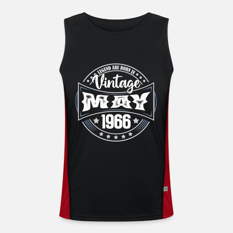 Mai 1966. Geburtstagsgeschenk Mai 1966. Mai Funktionelles Kontrast-Tank Top für Männer 
