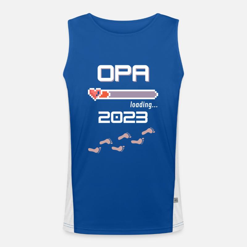 Opa 2023 loading... Funktionelles Kontrast-Tank Top für Männer 