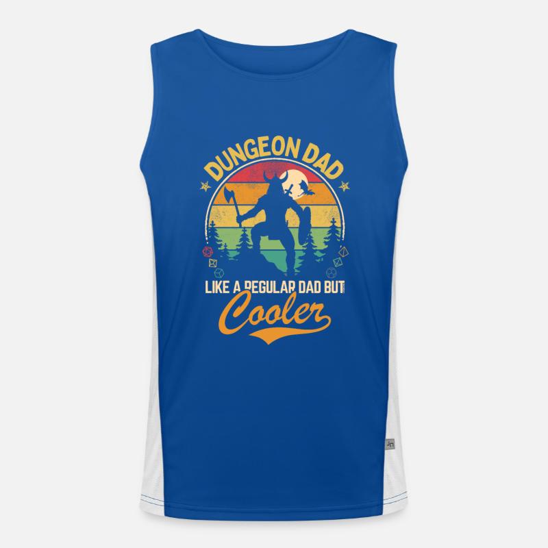 Donjon papa - Comme un père normal mais plus cool Débardeur respirant contrasté Homme 