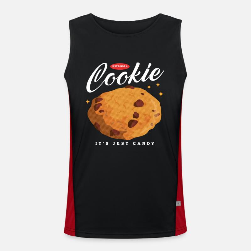 Kekse Backen Cookie Keks Plätzchen Geschenk Funktionelles Kontrast-Tank Top für Männer 