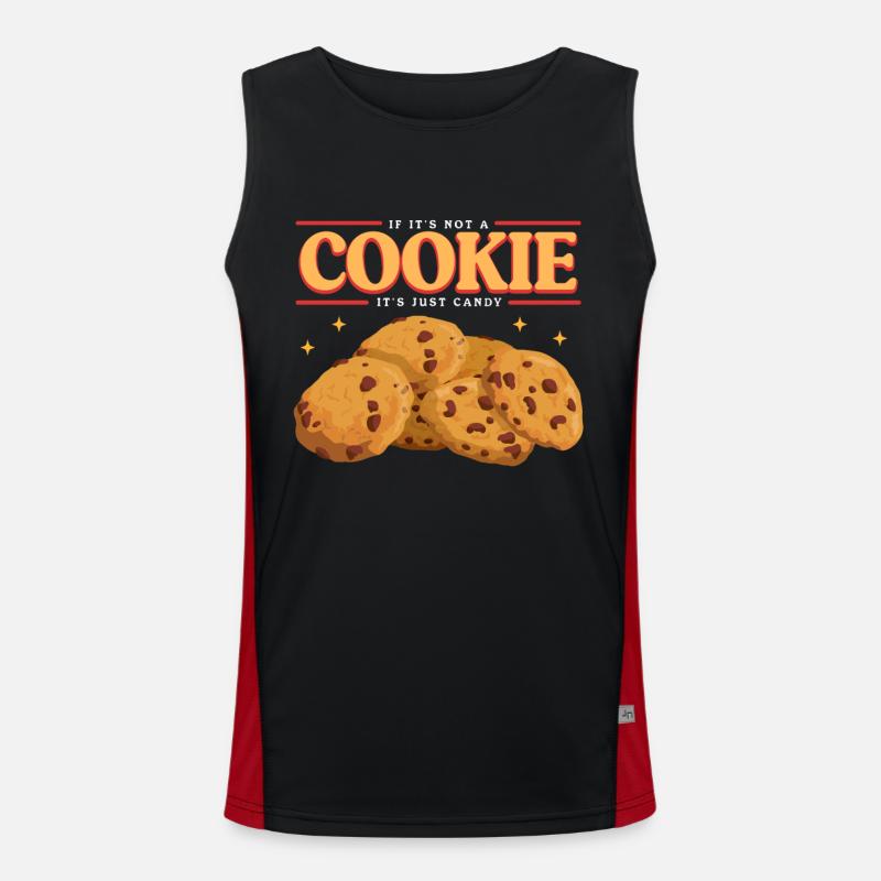 Cookies Cookie Baking Cookie Cookie Gift Men's Functional Contrast Tank Top 